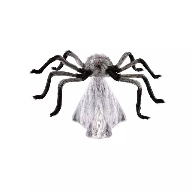 21 In LED Gray Jumping Spider Animatronic - US 7978