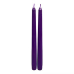 10 Inch Mystical Arts Black and Purple Bleeding Candles - 2 Pack - US 4787