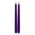 10 Inch Mystical Arts Black and Purple Bleeding Candles - 2 Pack - US 4787