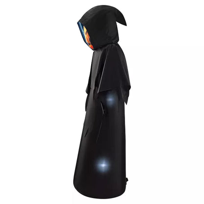 6 Ft. Masked Hooded Figure Light-Up Inflatable Decoration - US 4987