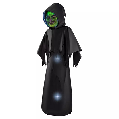 6 Ft. Masked Hooded Figure Light-Up Inflatable Decoration - US 4987