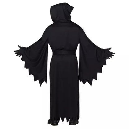Adult Hooded Black Robe Costume - US 8153