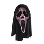 Adult Ghost Face Pink Bling Full Mask - US 8036