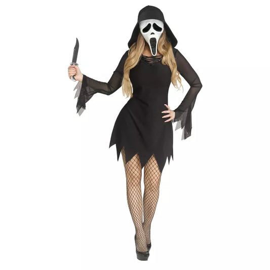 Adult Ghost Face Bling Dress Costume - US 5694
