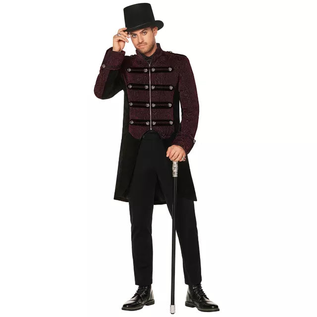 Adult Burgundy Vampire Jacket - US 4367