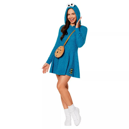 Adult Cookie Monster Dress Costume - Sesame Street - US 5920