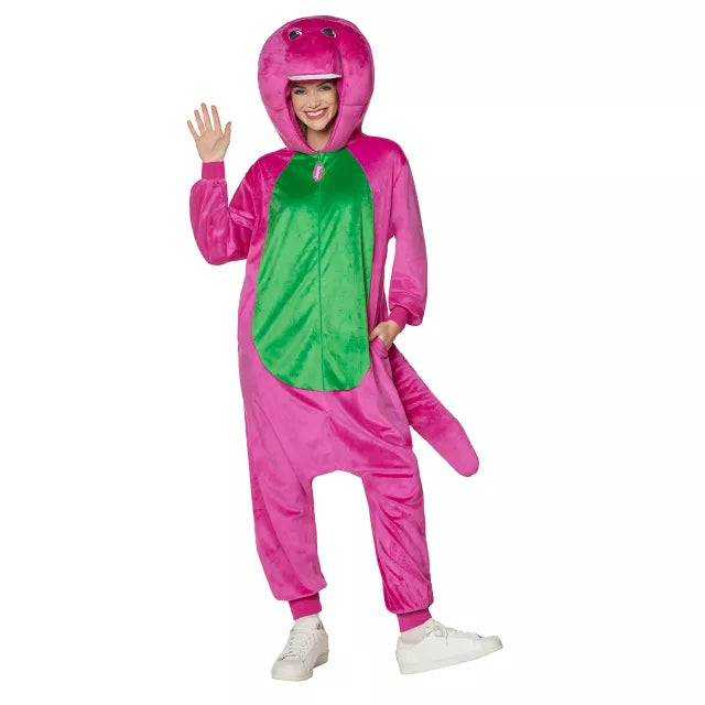 Adult Barney Jumpsuit Costume - US 8206