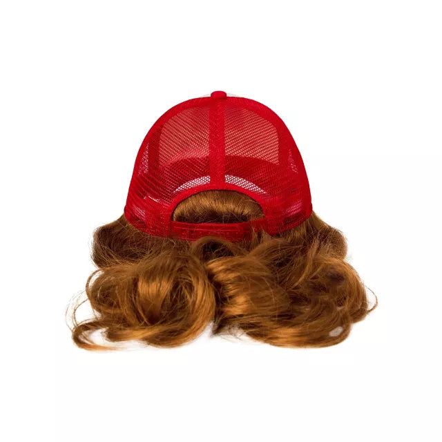 'Merica Trucker Hat with Attached Wig - US 7457