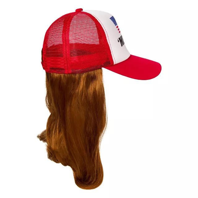 'Merica Trucker Hat with Attached Wig - US 7457