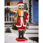 5 Ft 2 In Collapsible Animated Santa Claus Nutcracker - US 4669