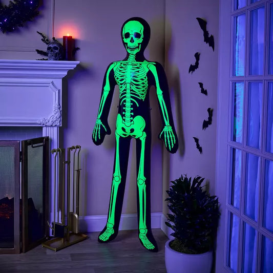 5 Ft Glow in the Dark Inflatable Skeleton - US 1615