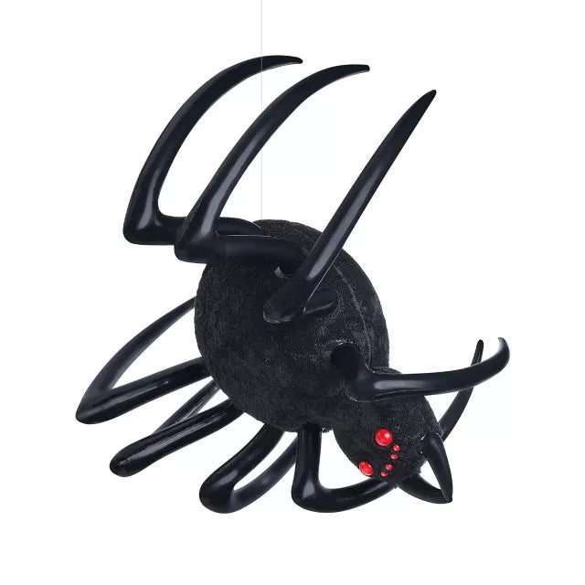 4 Ft Hanging Inflatable Furry Spider - US 1833