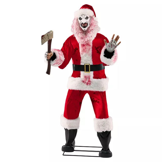 6 Ft 3 In Art the Clown Santa Claus Animatronic - US 8406