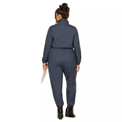 Adult Michael Myers Jumpsuit with Crop Top Costume - Halloween II - US 6716
