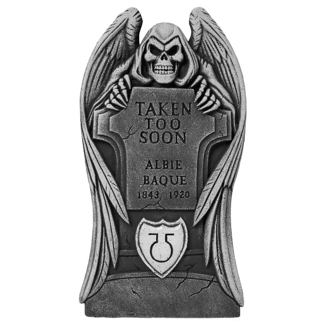 26 Inch Albie Baque Grim Reaper Tombstone - US 6924