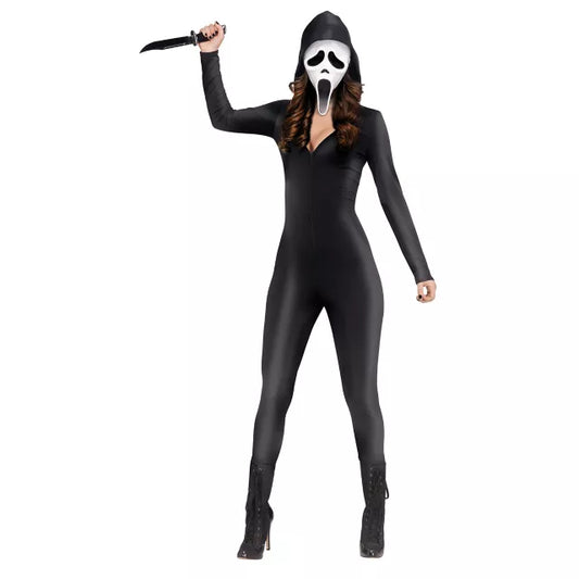 Adult Ghost Face Catsuit Costume - US 4588