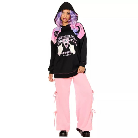 Adult Pink Ouija Board Hoodie - US 2728