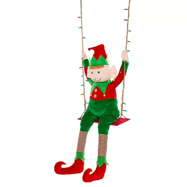 4 Ft 3 In Swinging Elf Animatronic - US 8500