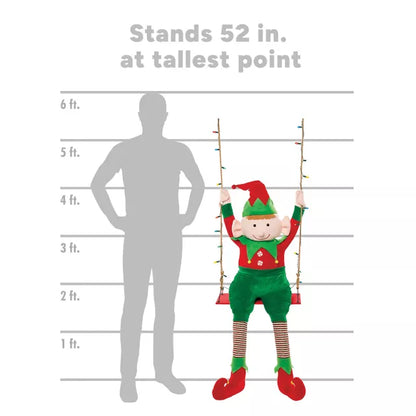 4 Ft 3 In Swinging Elf Animatronic - US 8500