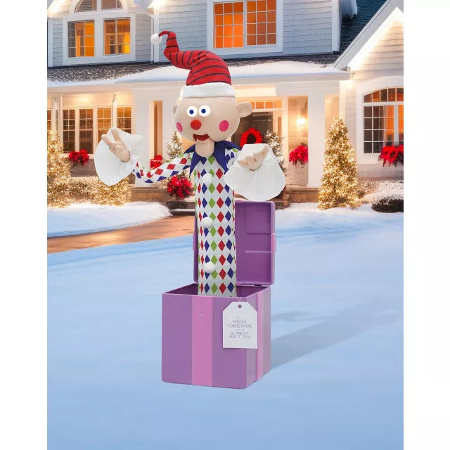 5 Ft 3 In Misfit Charlie-in-the-Box Animatronic - Rudolph the Red-Nosed Reindeer - US 5125