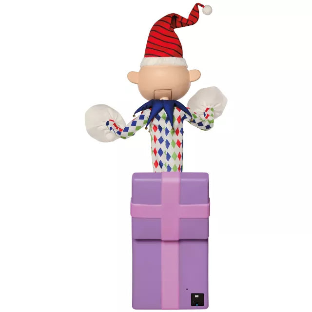 5 Ft 3 In Misfit Charlie-in-the-Box Animatronic - Rudolph the Red-Nosed Reindeer - US 5125