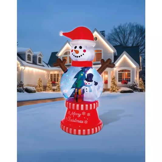 10 Ft Light-Up Snow Much Fun Globe Inflatable Decoration - US 6649