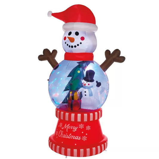 10 Ft Light-Up Snow Much Fun Globe Inflatable Decoration - US 6649