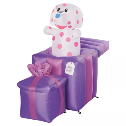4 Ft 2 In Light-Up Misfit Doll & Misfit Elephant Animated Inflatable Decoration - Rudolph the Red-Nosed Reindeer - US 2841