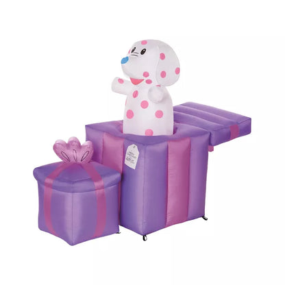 4 Ft 2 In Light-Up Misfit Doll & Misfit Elephant Animated Inflatable Decoration - Rudolph the Red-Nosed Reindeer - US 2841