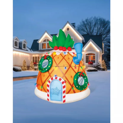 6 Ft Light-Up Pineapple Inflatable Decoration – SpongeBob SquarePants - US 9226