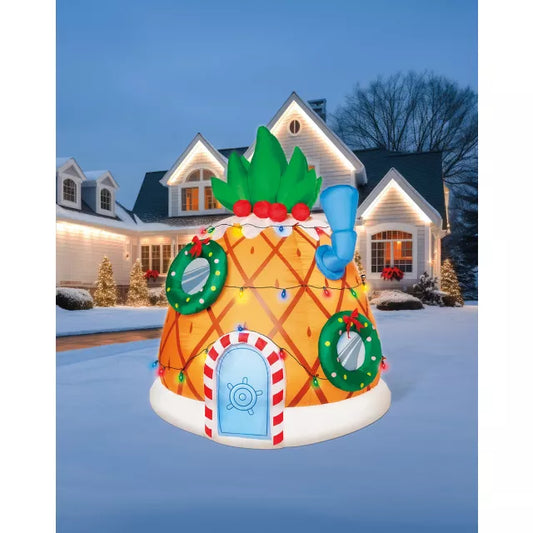 6 Ft Light-Up Pineapple Inflatable Decoration – SpongeBob SquarePants - US 9226