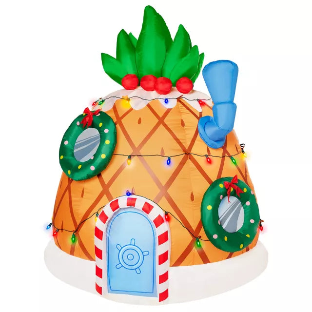 6 Ft Light-Up Pineapple Inflatable Decoration – SpongeBob SquarePants - US 9226