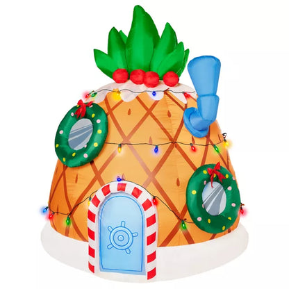 6 Ft Light-Up Pineapple Inflatable Decoration – SpongeBob SquarePants - US 9226