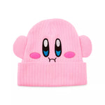 3D Kirby Face Cuff Beanie Hat - US 8456