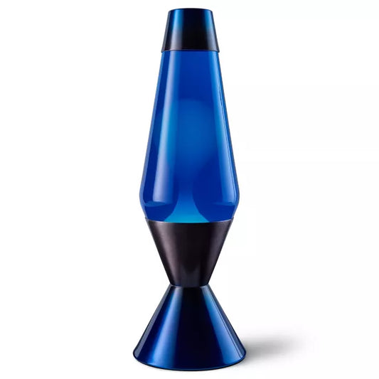 16.3 Inch Metallic Gray and Blue Lava Lamp - US 6352