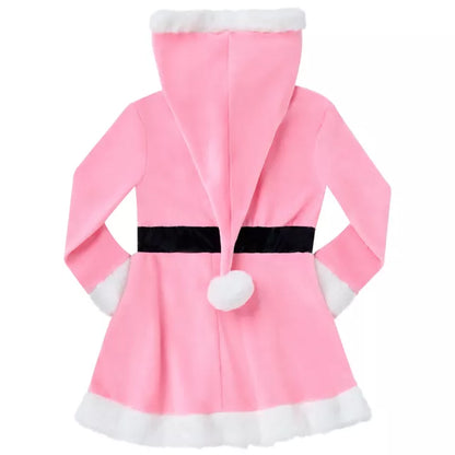 Adult Pink Hooded Santa Dress - US 0405