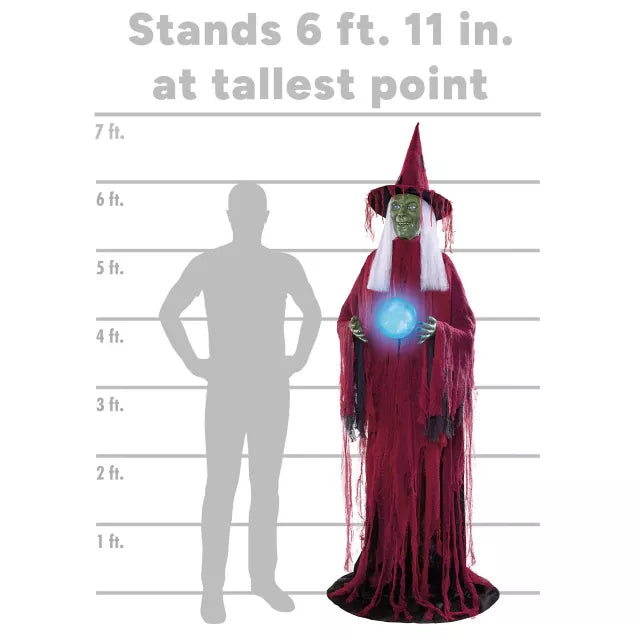 6 Ft 11 In Lady Misfortune Animatronic - US 5029
