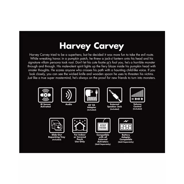 4 Ft 4 In Harvey Carvey Animatronic - US 9289