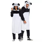 Adult Panda Hooded Jumpsuit Costume - US 7119