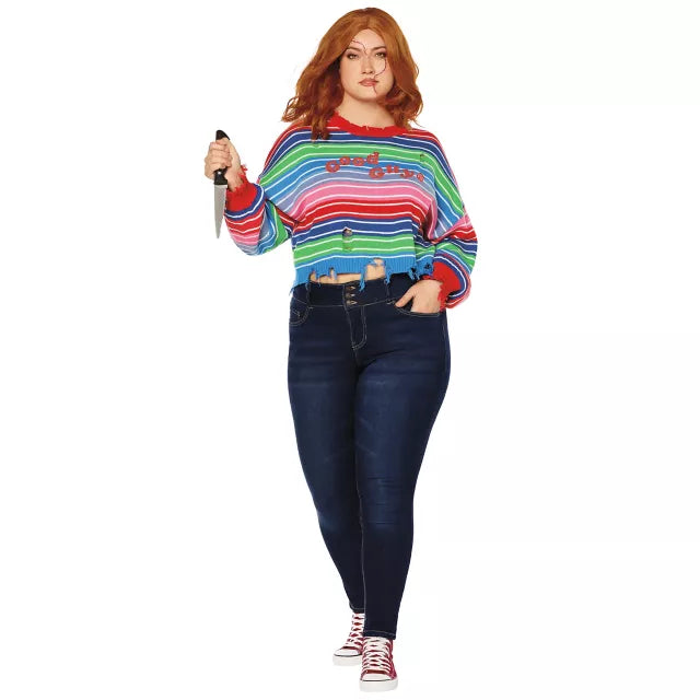 Adult Chucky Sweater and Knife Set - US 9355