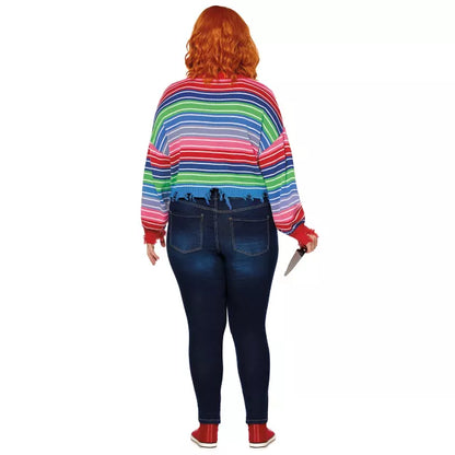 Adult Chucky Sweater and Knife Set - US 9355