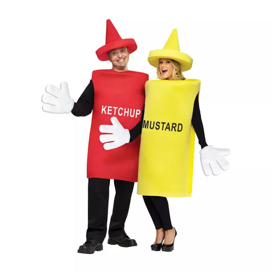 Adult Ketchup & Mustard Couples Costume - US 9356