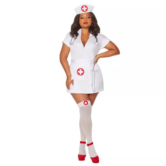 Adult Classic Nurse Dress Costume - US 0848