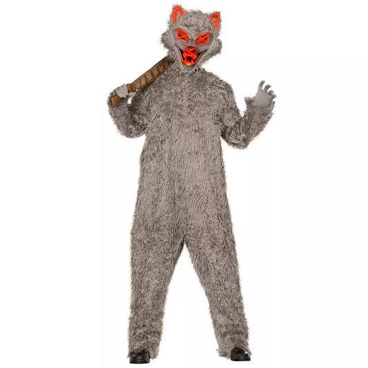 Adult Light-Up Werewolf Jumpsuit Costume - US 5092