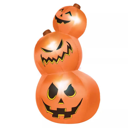 3 Ft 11 In Light-Up Pumpkin Tower Inflatable Decoration - US 1521