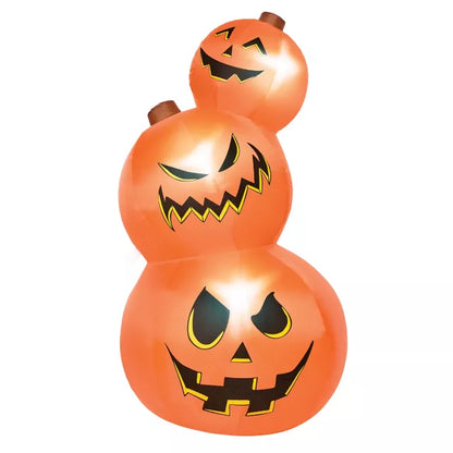 3 Ft 11 In Light-Up Pumpkin Tower Inflatable Decoration - US 1521