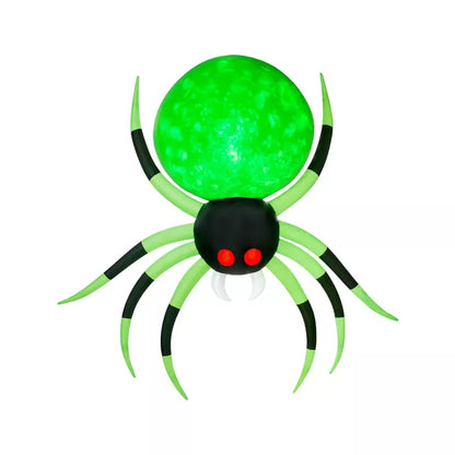 8 Ft Light-Up Hanging Spider Inflatable Decoration - US 4218
