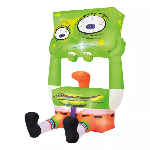 5 Ft Light-Up SpongeBob SquarePants Inflatable Decoration - US 9889