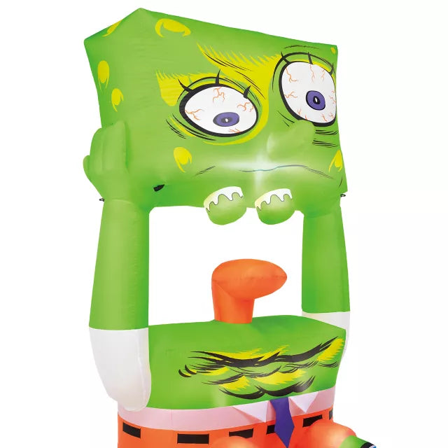 5 Ft Light-Up SpongeBob SquarePants Inflatable Decoration - US 9889