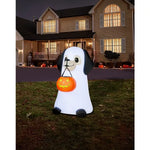 3 Ft 6 In Light-Up Ghost Dog Inflatable Decoration - US 8974